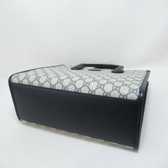 Gucci Shoulder Bag canvas leather beige - Picture 4 of 9